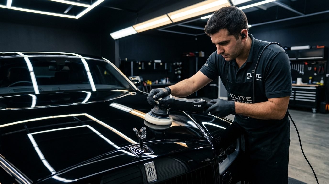 Precision Auto Detailing and Leather Conditioning in Al Quoz Studio